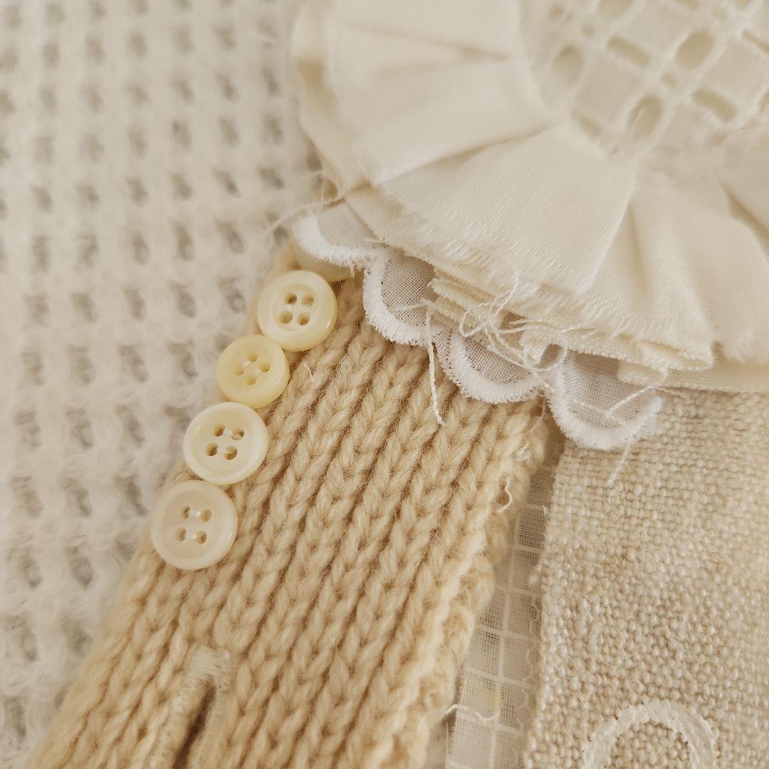 黒田有里　白いオオカミちゃん専用　手作りリボンロゼット