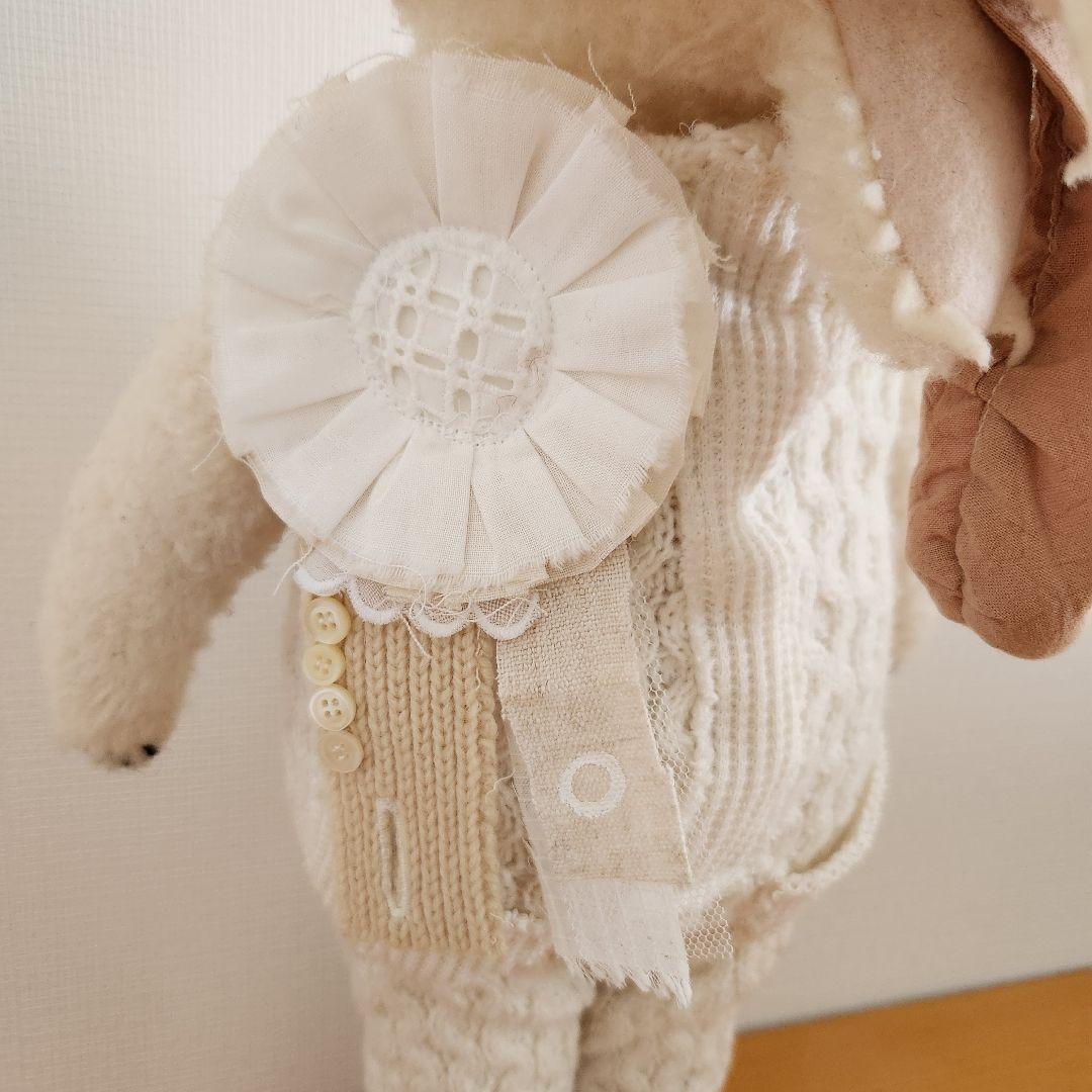 黒田有里　白いオオカミちゃん専用　手作りリボンロゼット