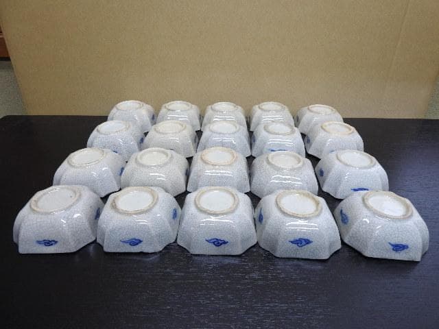 鹿絵小皿 20客 瀬戸？民平？ MA345