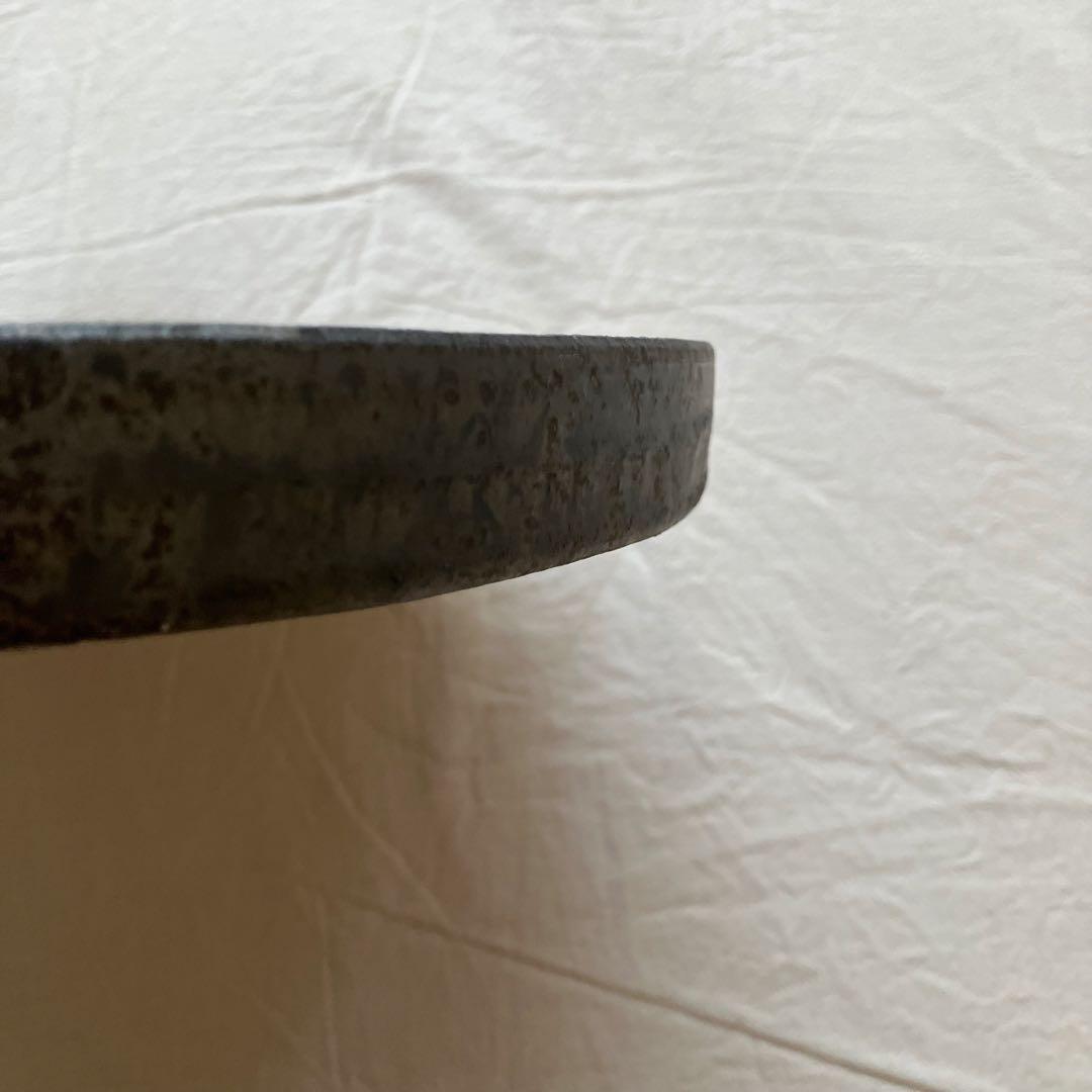 【新品未使用】安福由美子　錆盆皿②　26.5cm