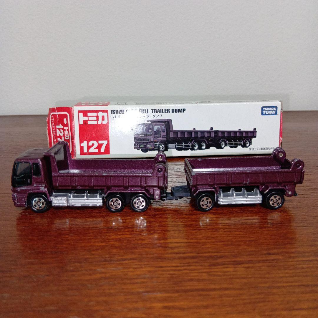 廃盤】ロングトミカ127 いすゞギガフルトレーラーダンプ - メルカリ