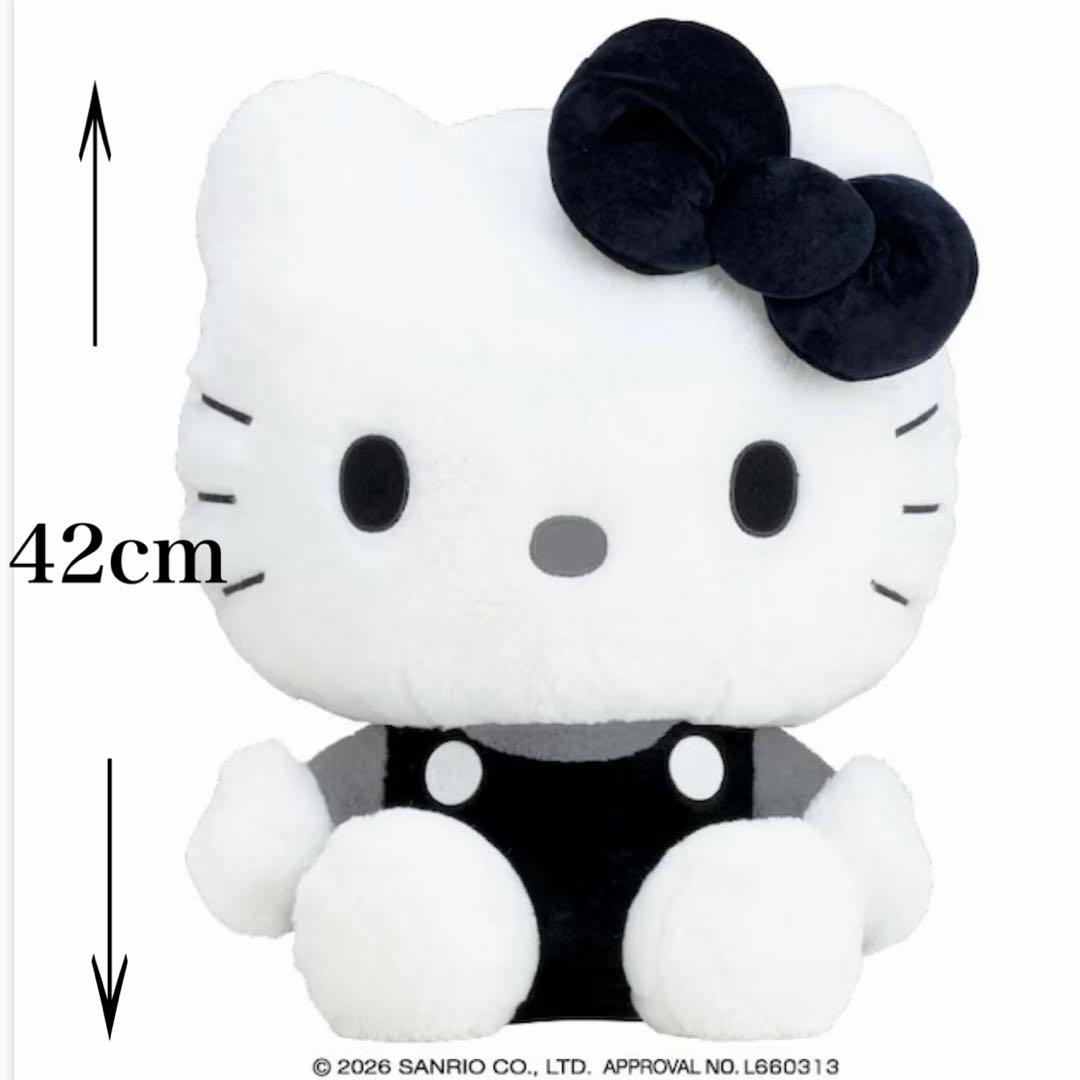 新品 ハローキティ モノクロドールGJ 全長42cm 特大 - メルカリ