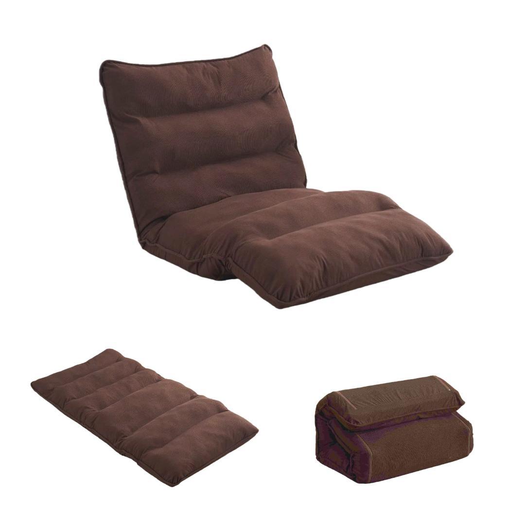 【新品】18段リクライニング折りたたみソファベッド 組立不要