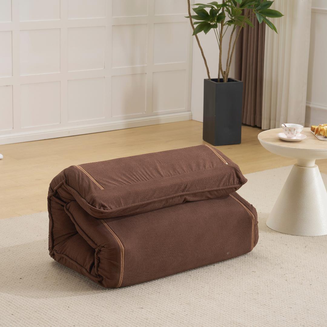 【新品】18段リクライニング折りたたみソファベッド 組立不要