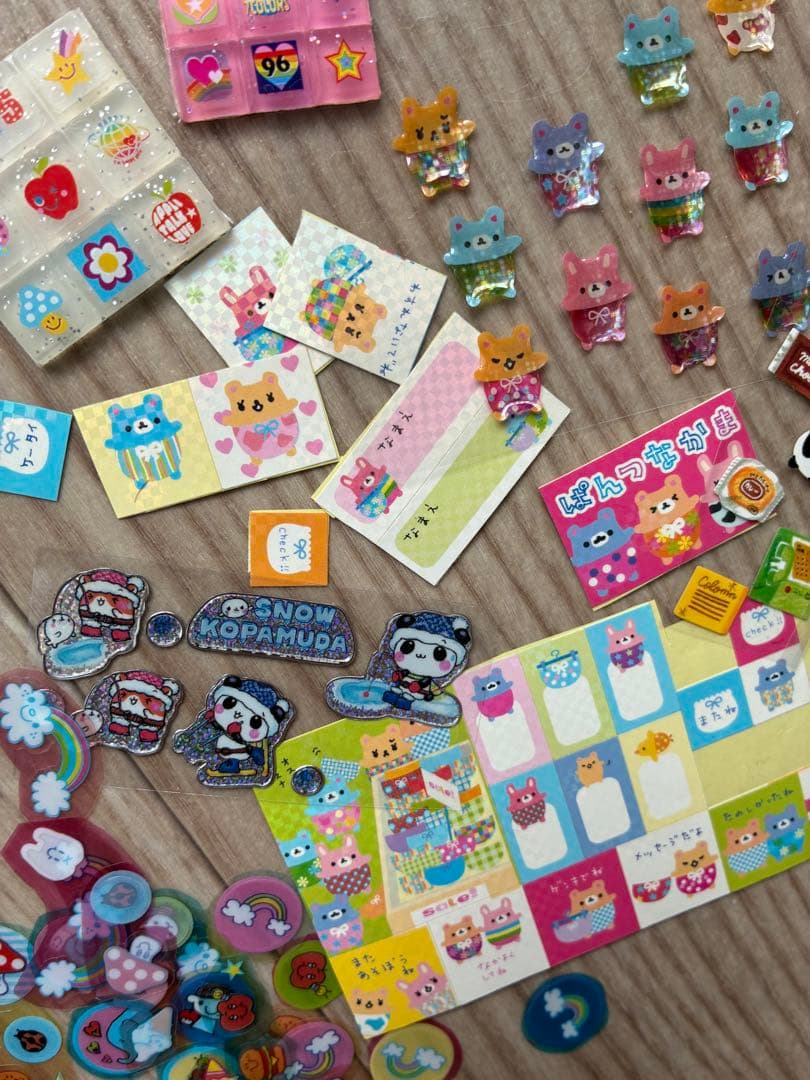 平成レトロ 当時物シール まとめ売り こぱむだ アニマル 色んな動物