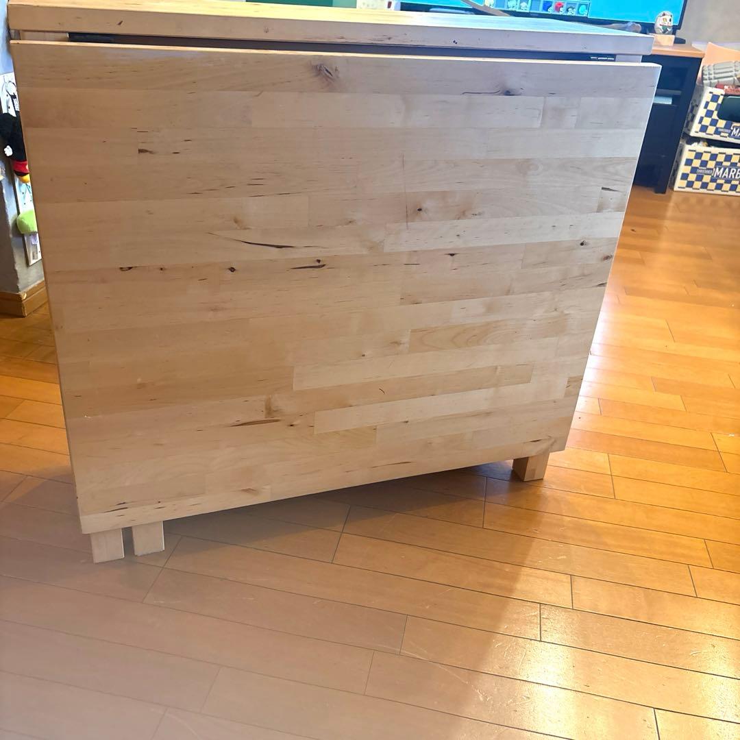 IKEA NORDEN ノールデン 折り畳み ダイニングテーブル 引き出し付き