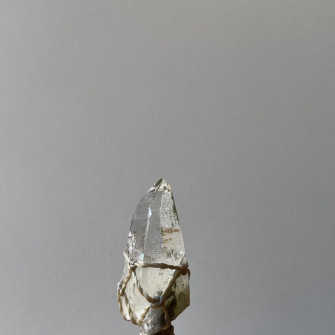 ヒマラヤ水晶 ガネッシュヒマール ＊ マクラメペンダント ネックレス 42