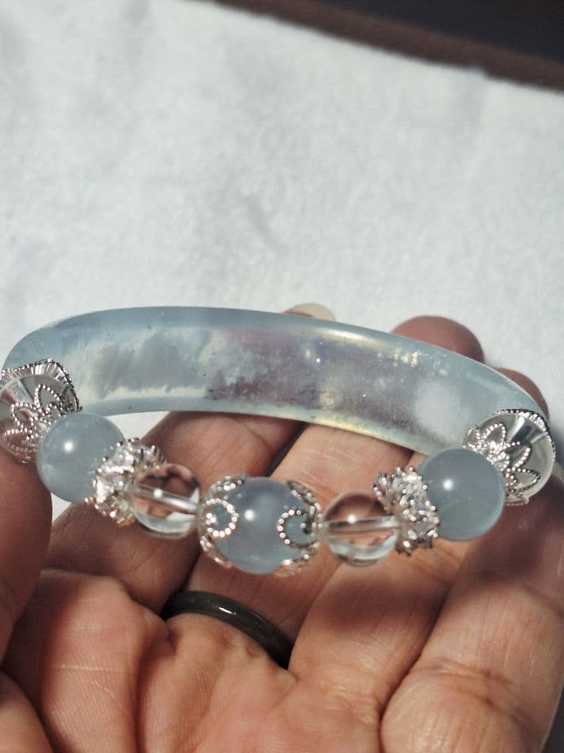 コロライ様 アクアマリン ハーフバングル