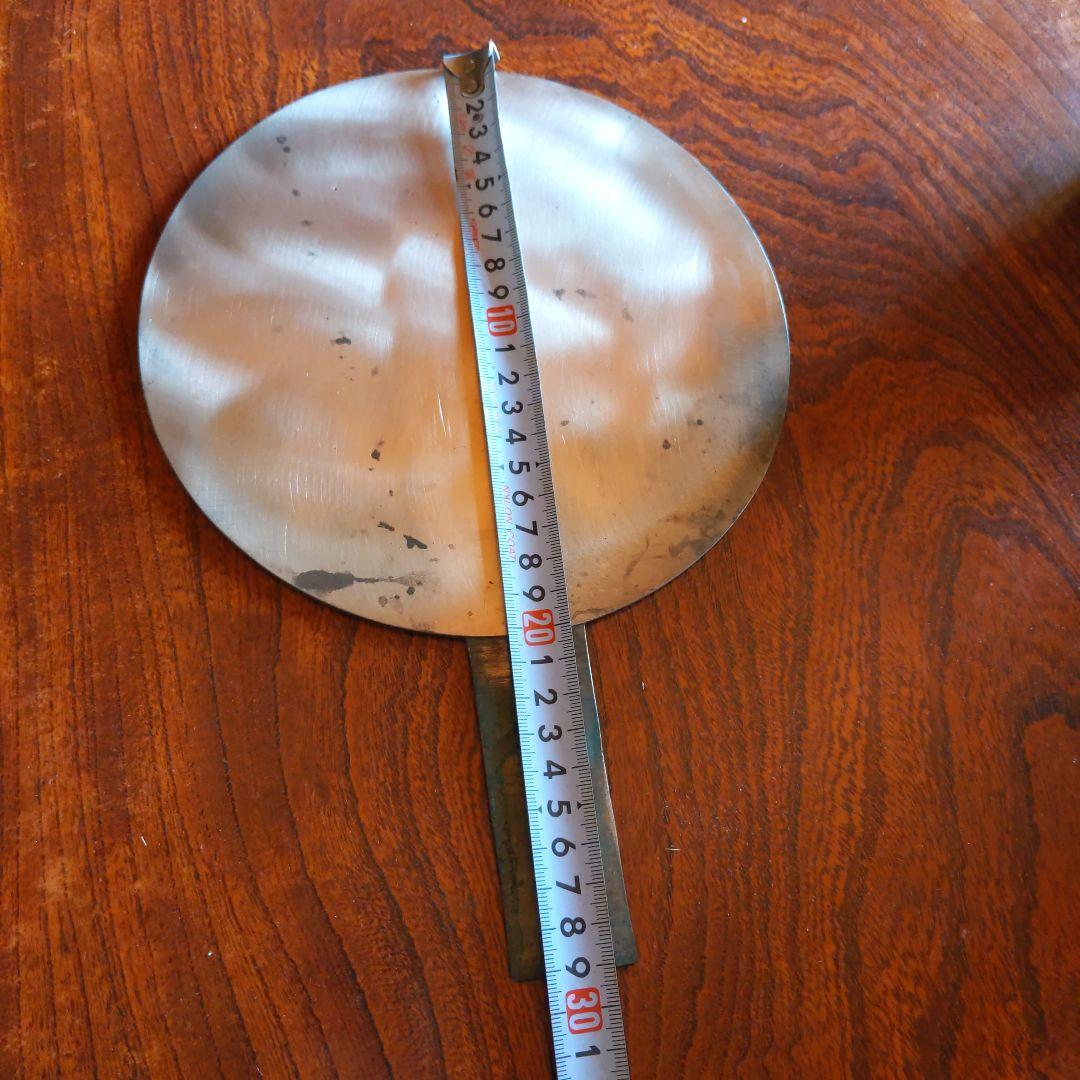 【古物】柄鏡/銅鏡/時代物/古鏡/古道具/アンティーク/送料無料/即購入歓迎