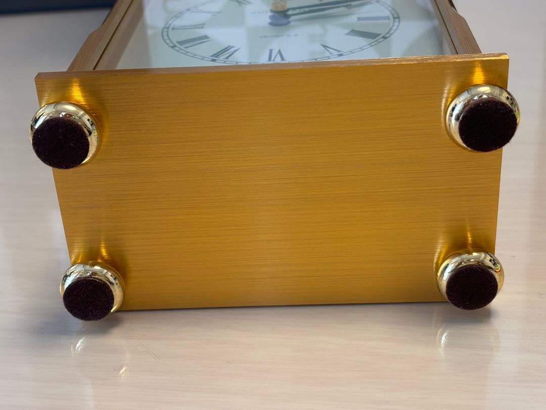 JUNGHANS ゴールド 置時計 新品デットストック超貴重品‼️西ドイツ製