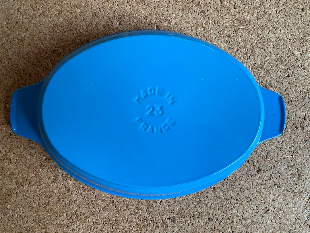 STAUB オーバルホットプレート　サックスブルー　40周年　限定ノブ