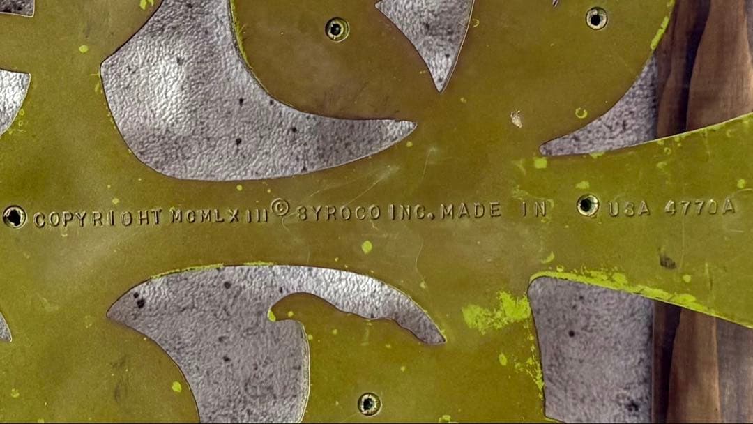 1970s SYROCO USA製 ヴィンテージ壁飾り 鳥と木