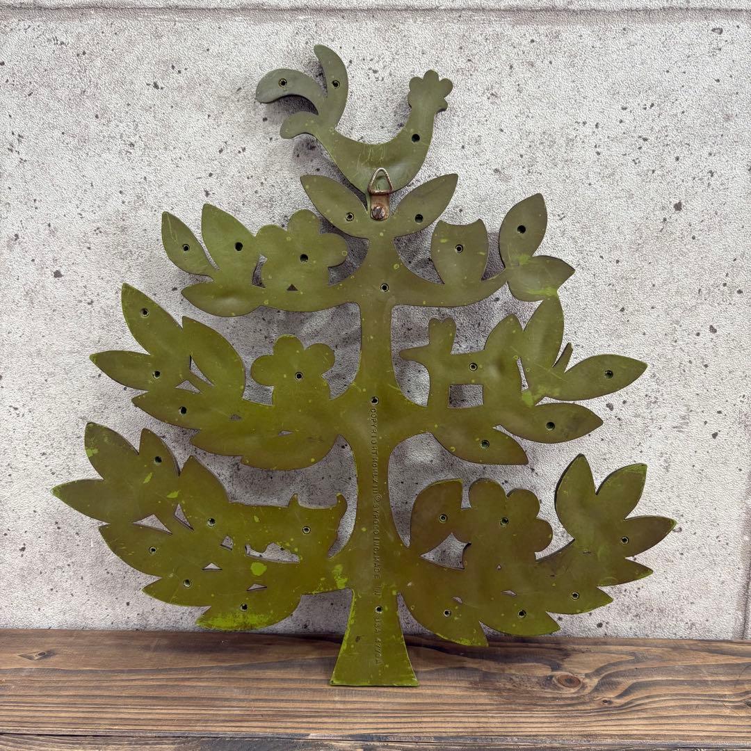 1970s SYROCO USA製 ヴィンテージ壁飾り 鳥と木