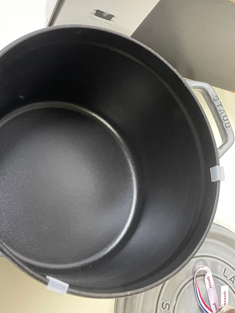STAUB ココット 両手鍋　24cm グラファイト