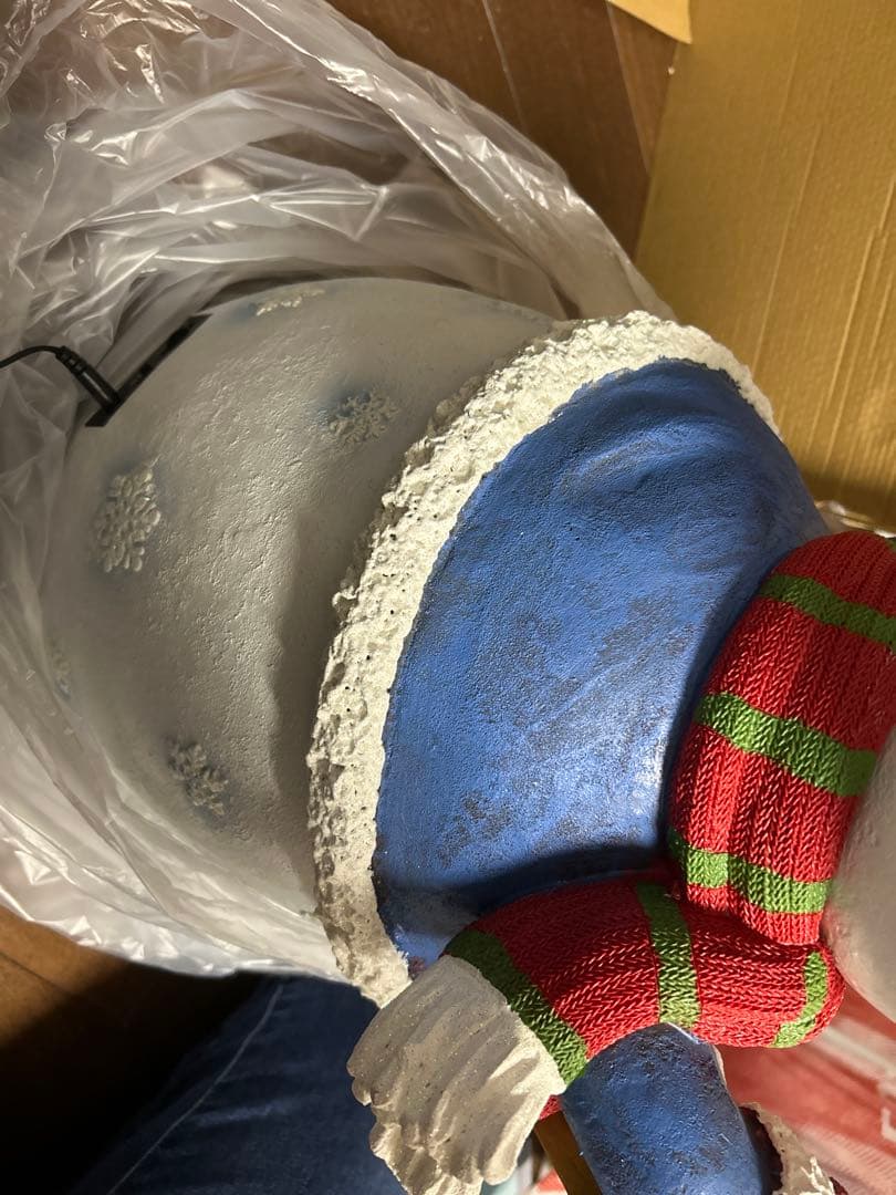 スノーマン 置物 LED 音楽 コストコ クリスマス - メルカリ