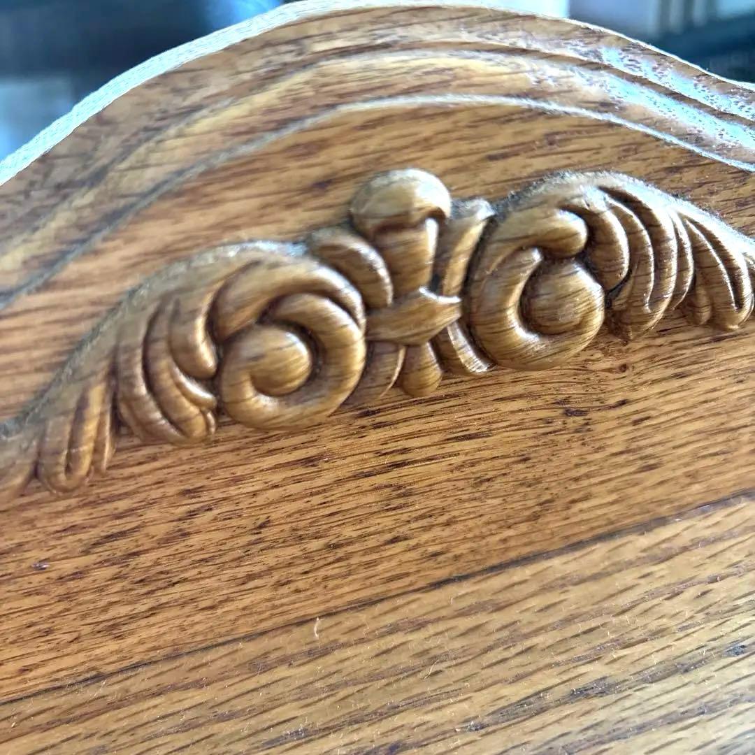 最終価格☆カントリー調 木彫り　木製ディスプレイスタンド 2個セット