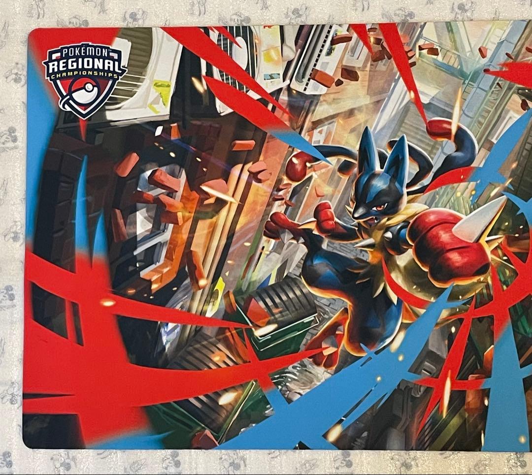 希少 メガルカリオ リージョナル プレイマット ポケモンカード 公式品