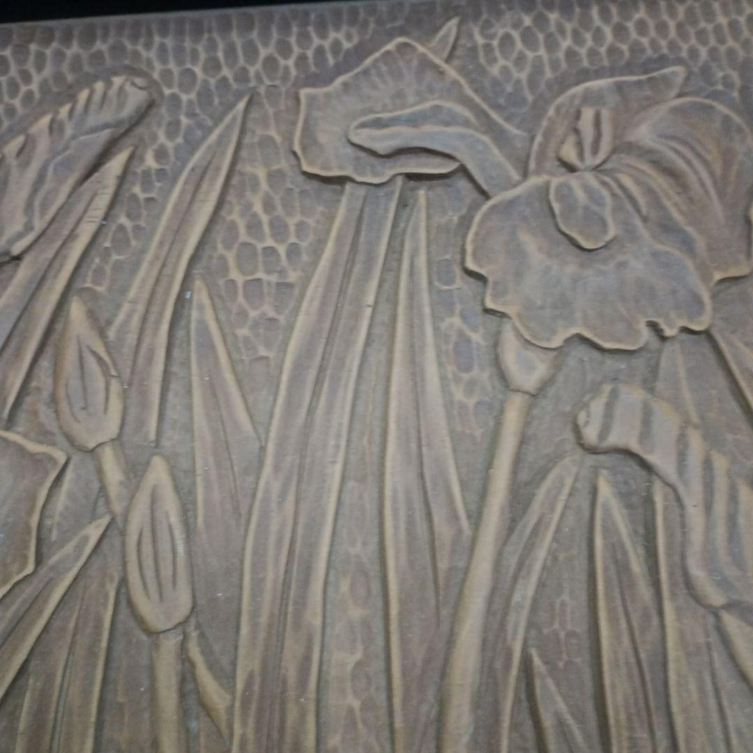 5707）鎌倉彫？？？　戸棚の引き戸　収納？　箪笥？