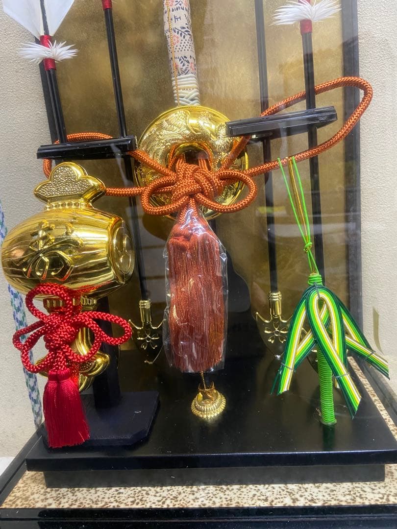 ガラスケース入り 破魔弓 寿宝作 新品未使用 展示品 オルゴール付き