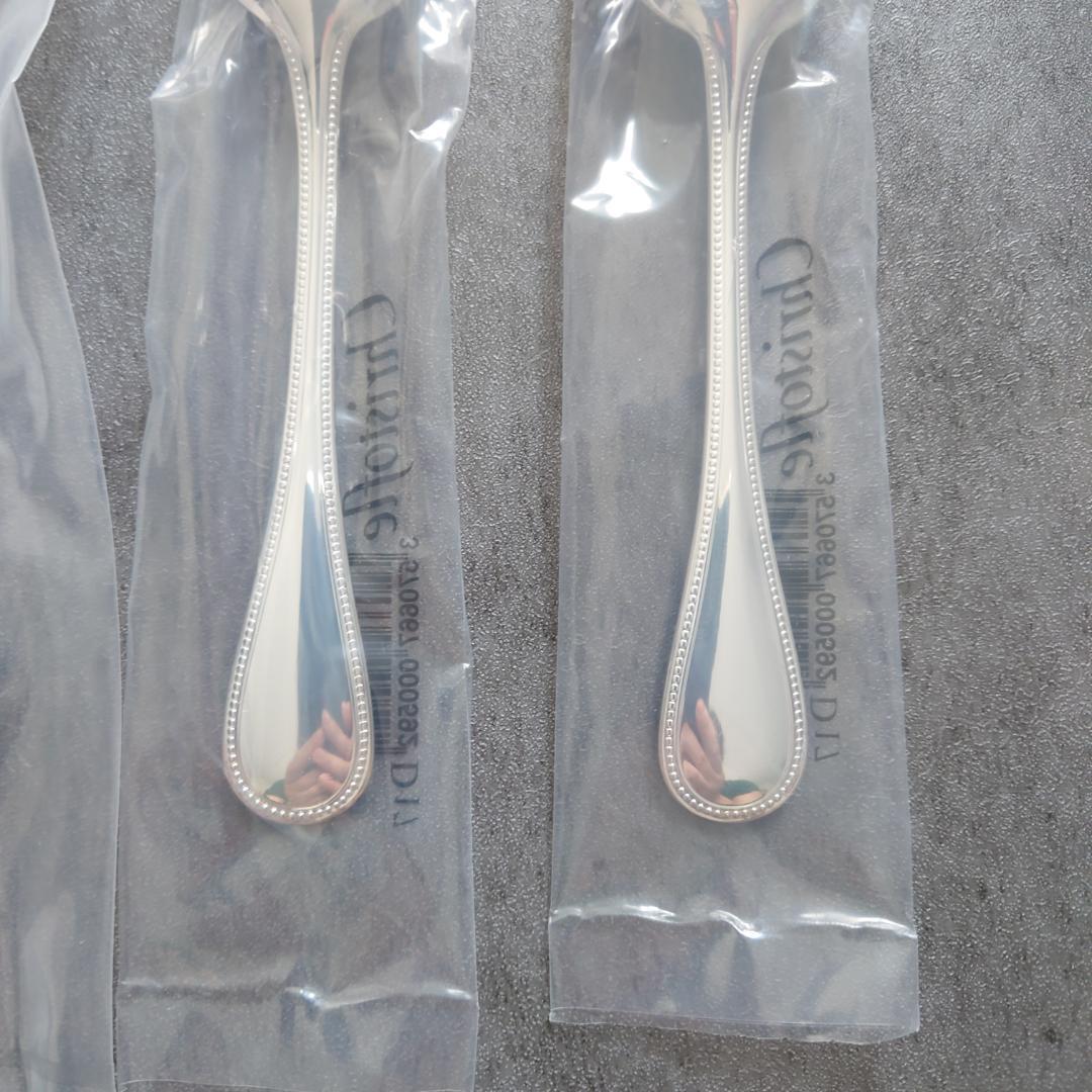 クリストフル パール ケーキフォーク コーヒースプーン 未開封 4点