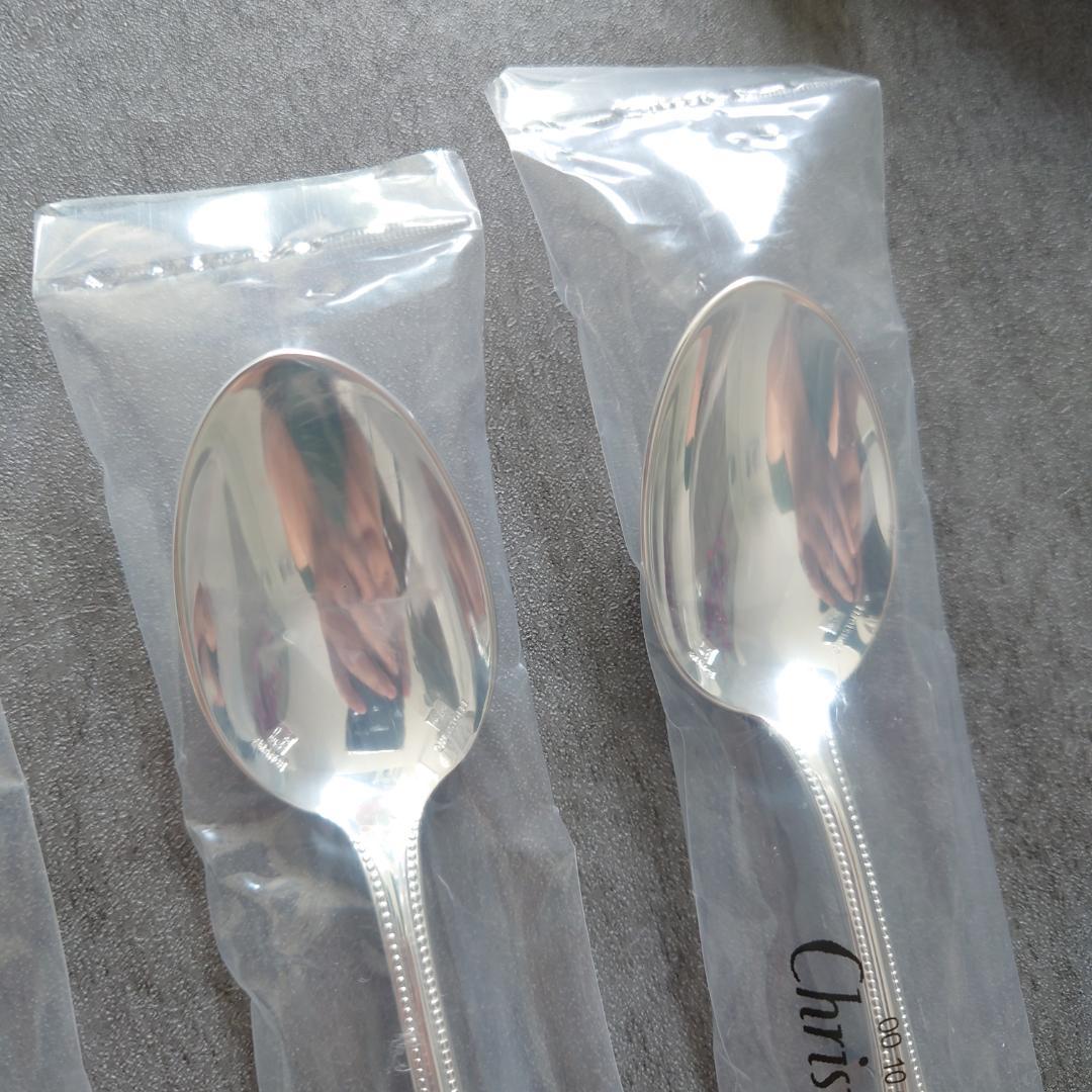 クリストフル パール ケーキフォーク コーヒースプーン 未開封 4点