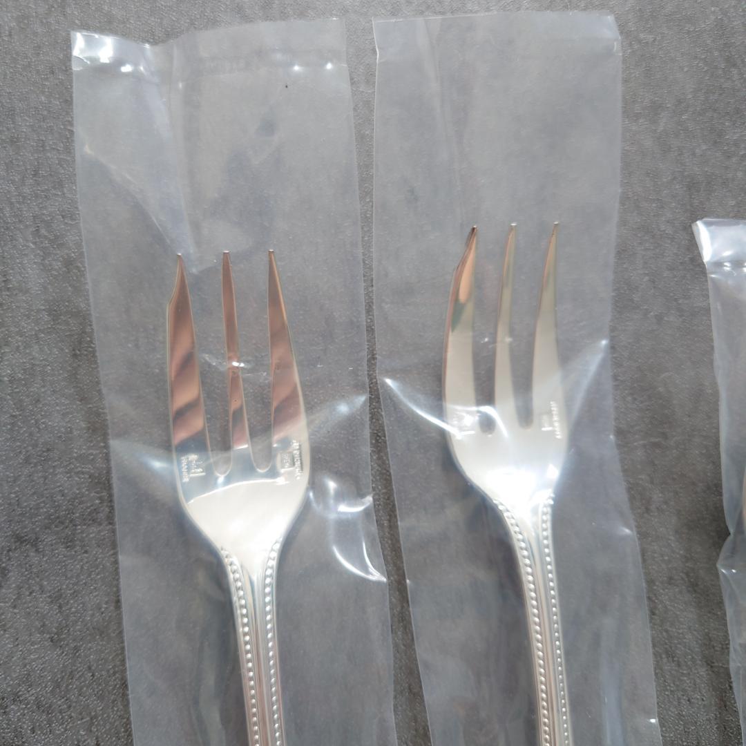 クリストフル パール ケーキフォーク コーヒースプーン 未開封 4点