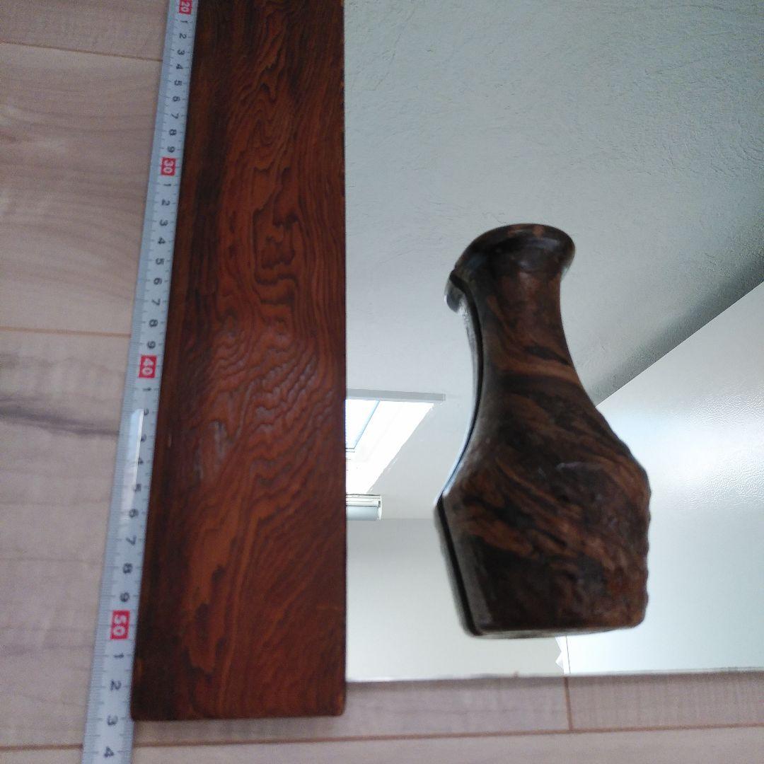 希少 ドライフラワーが挿せる鏡 レトロ アンティーク ミラー 花瓶 和 送料無料