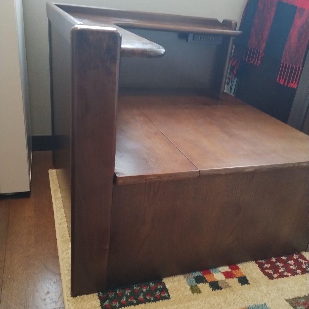 ダークブラウン 木製 L字型コーナーボード　値下げ