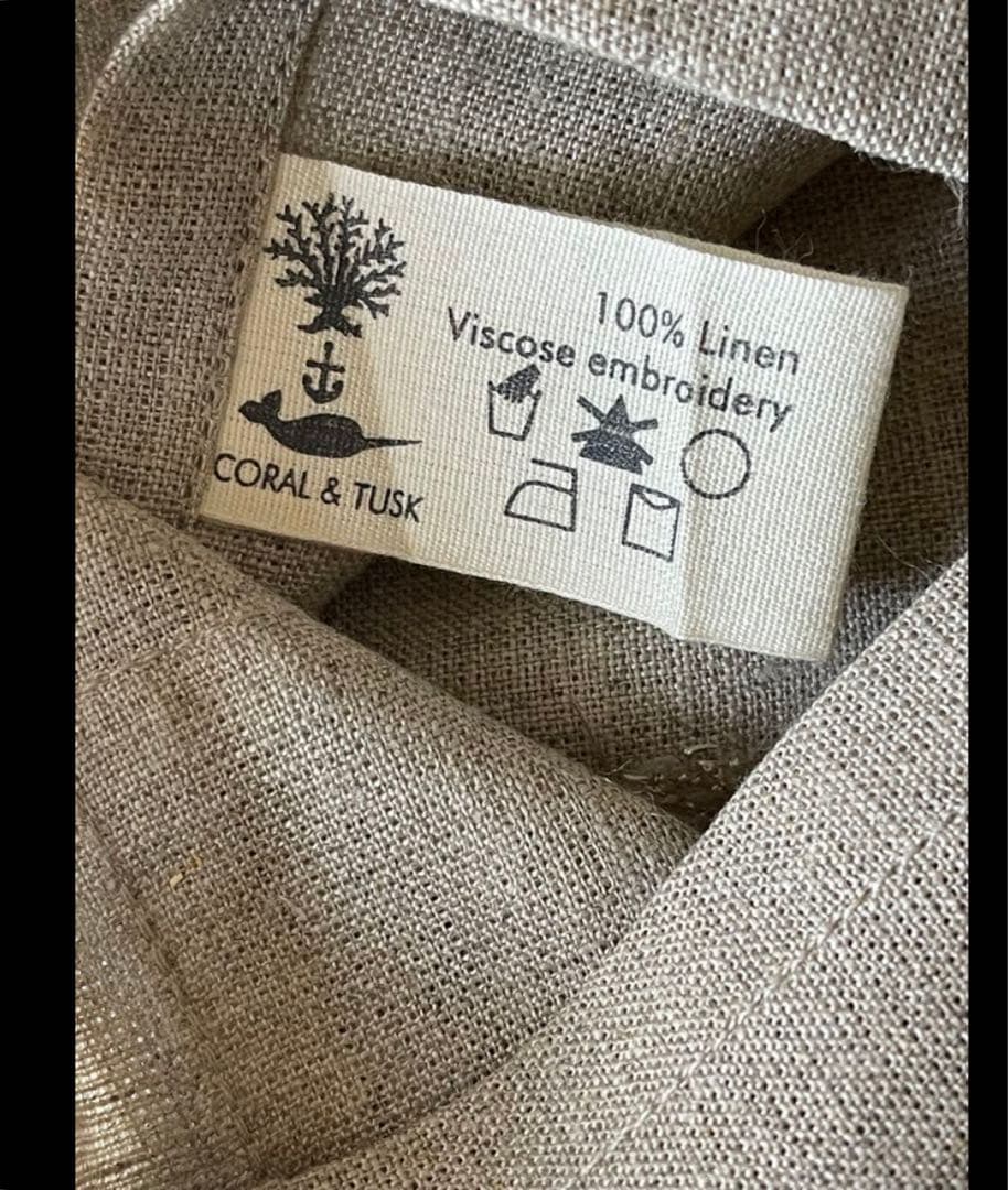 新品　コーラル&タスク　クッションカバー