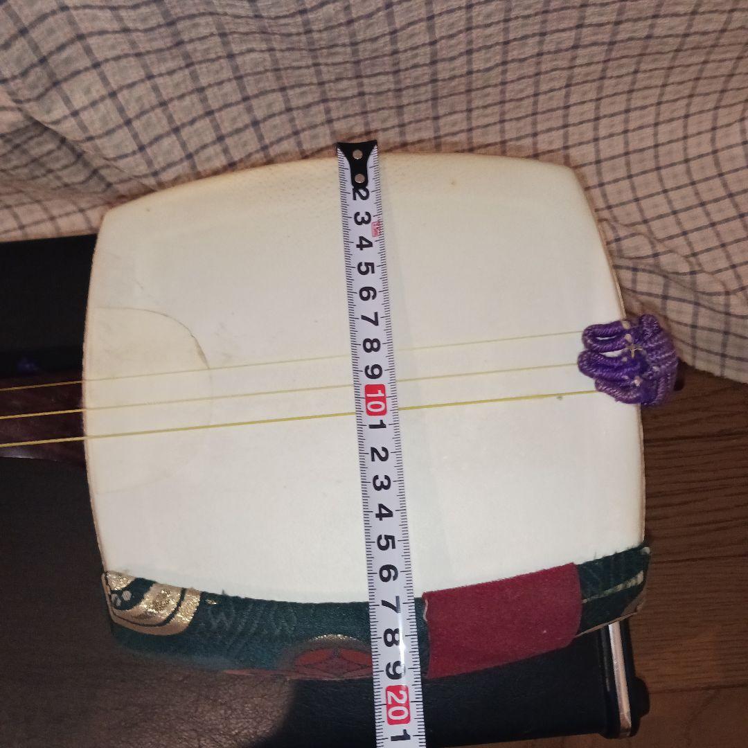 【値下げ】三味線　中棹（太さ　約2.6cm）破れなし ハードケース付き