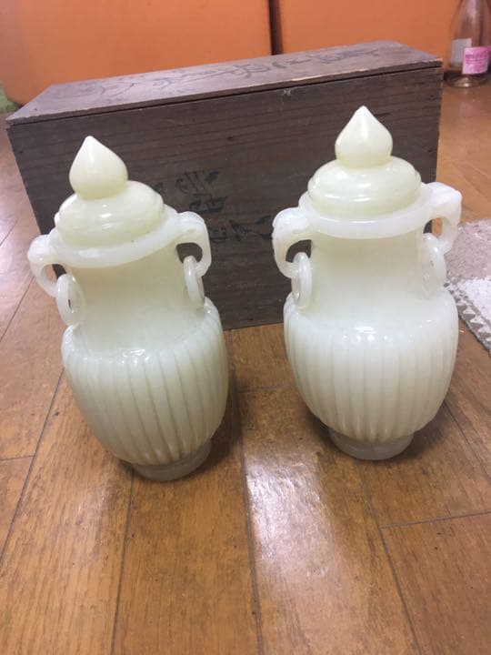 中国美術 和田白玉 砡瓶 唐物 古美術