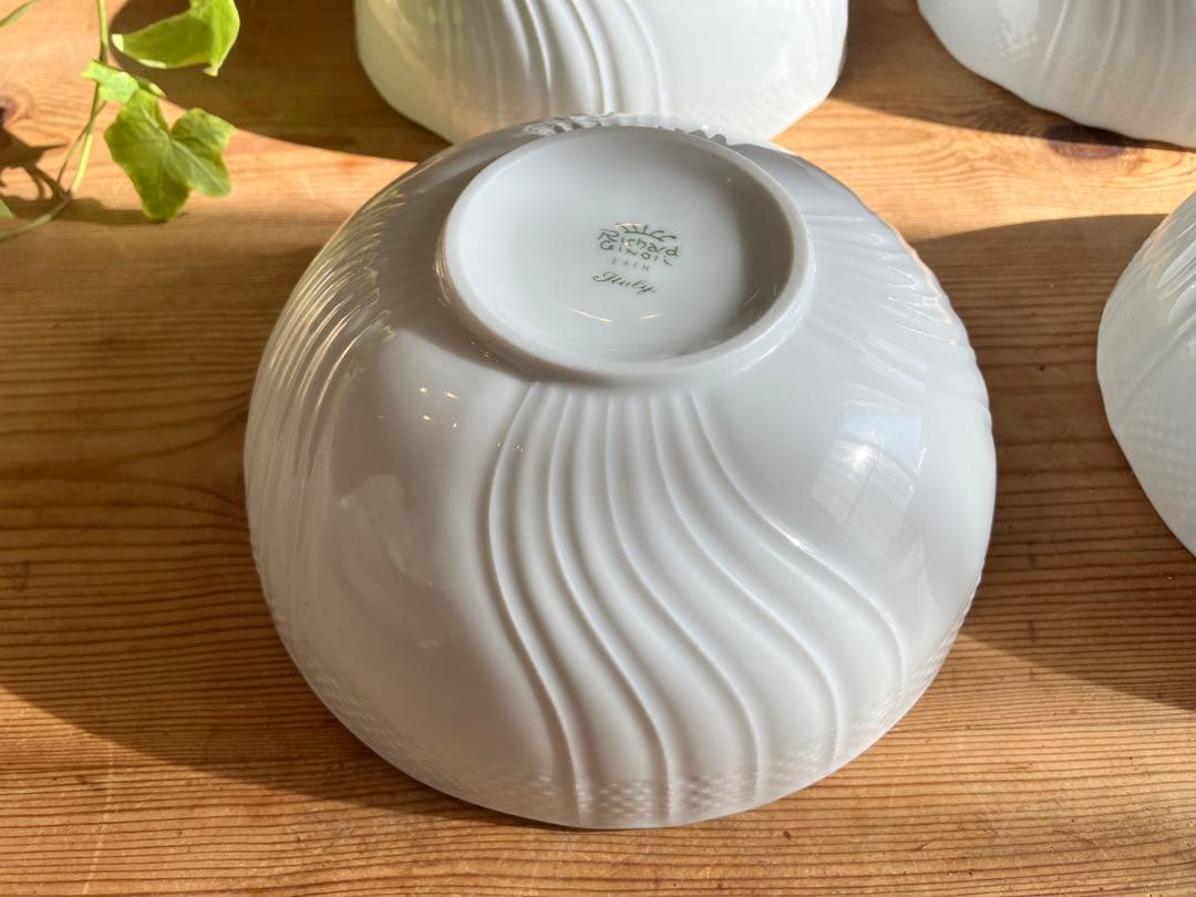 ジノリ ベッキオホワイト 17ボウル×4 丼