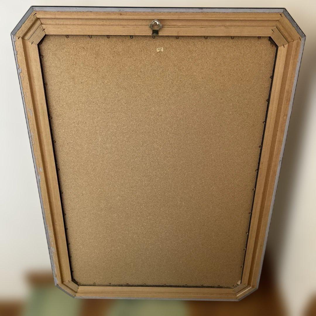 イタリア製　ビンテージ　壁掛け ウォールミラー　810×610