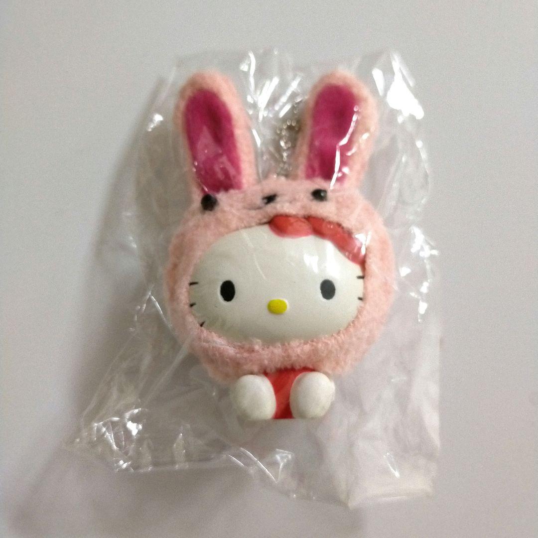 ハローキティ うさぎ 着ぐるみ マスコット ストラップ レトロ - メルカリ
