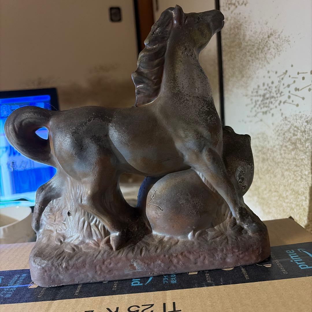 備前焼　午の置物 干支の置物 縁起物　開運　干支午　正月のインテリア　馬の陶器