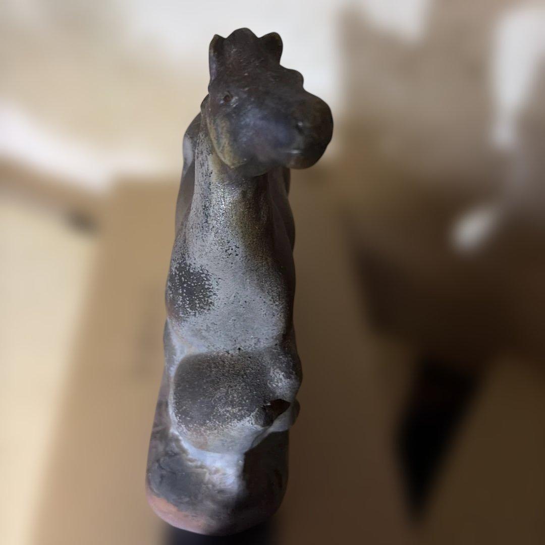 備前焼　午の置物 干支の置物 縁起物　開運　干支午　正月のインテリア　馬の陶器