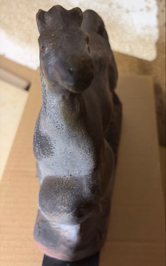 備前焼　午の置物 干支の置物 縁起物　開運　干支午　正月のインテリア　馬の陶器