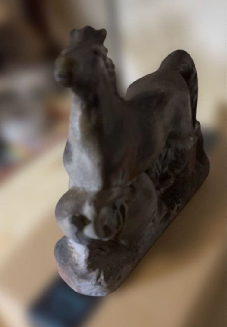 備前焼　午の置物 干支の置物 縁起物　開運　干支午　正月のインテリア　馬の陶器