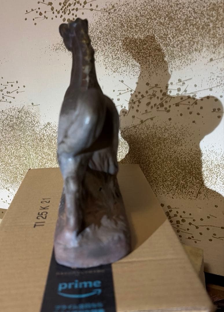 備前焼　午の置物 干支の置物 縁起物　開運　干支午　正月のインテリア　馬の陶器