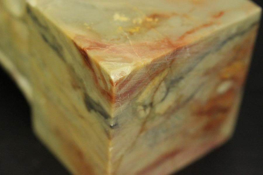 中国美術 寿山石 刻布袋 印材(A550)