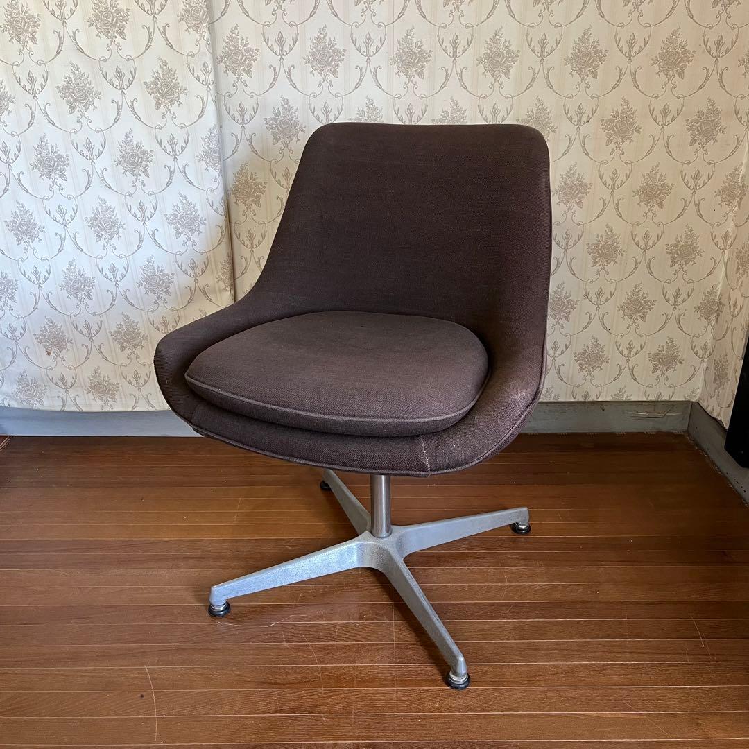 アンティーク】昭和レトロ ホウトク ラウンジチェア アームレスチェア