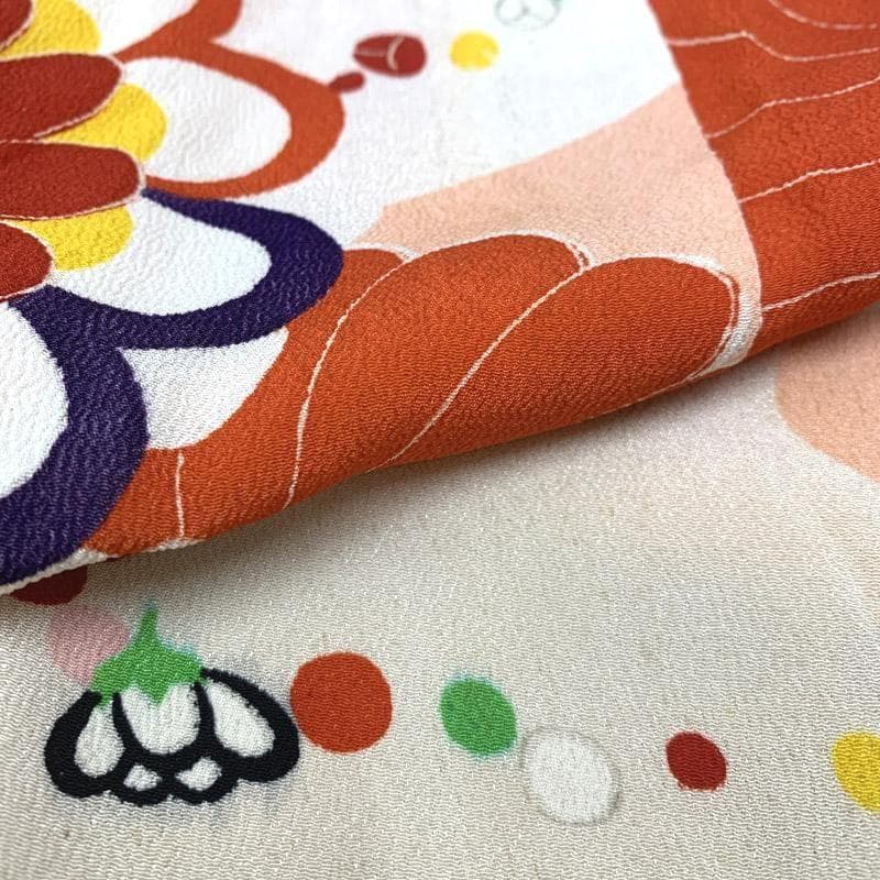 410ag63■七五三 七歳 女児 アンティーク着物&アンティーク丸帯■u