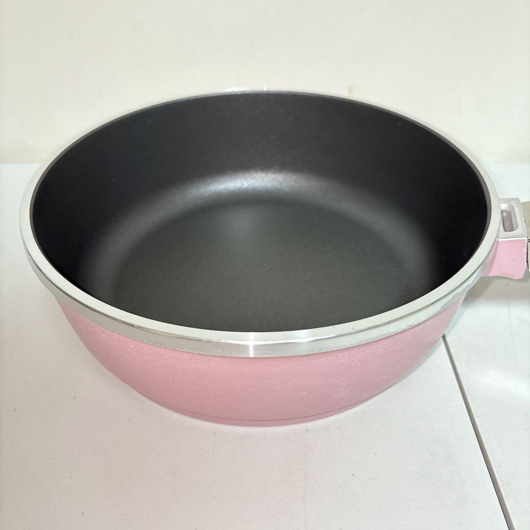 【未使用】アサヒ軽金属 オールパン ピンク 22cm