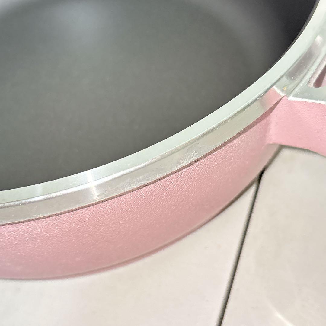 【未使用】アサヒ軽金属 オールパン ピンク 22cm