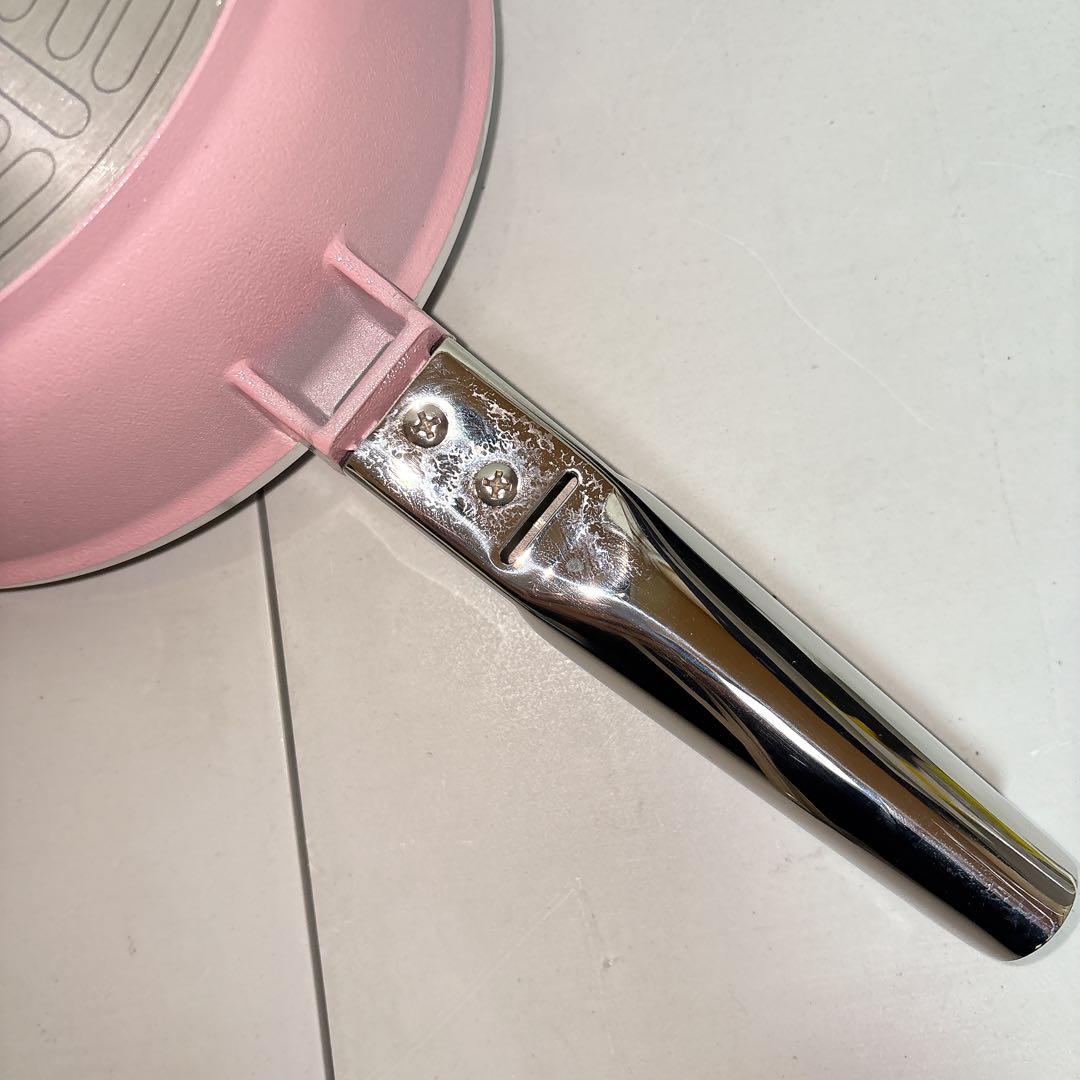 【未使用】アサヒ軽金属 オールパン ピンク 22cm