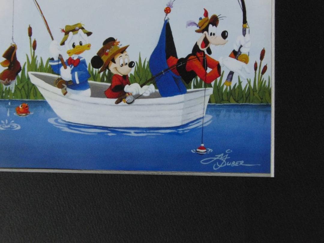 メリッサ・スーバー、【Gone Fishing】、希少な額装用画集より、状態良好