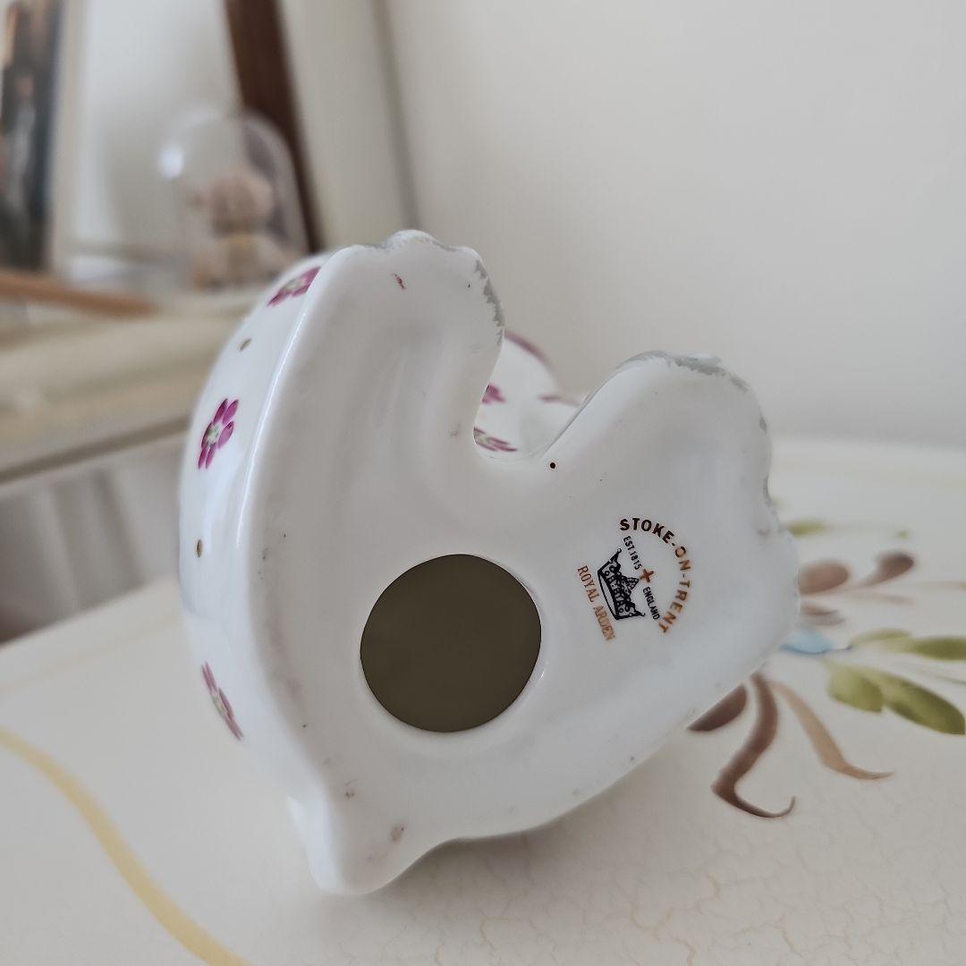  ARDEN. ロイヤルアーデン　ハート花柄招き猫ピンクキャット♥️