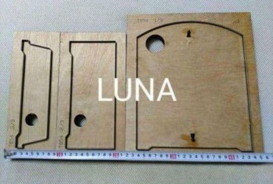 ハンドメイド 抜き型 打ち抜き 型 型紙 パンチ 長財布 レザークラフト