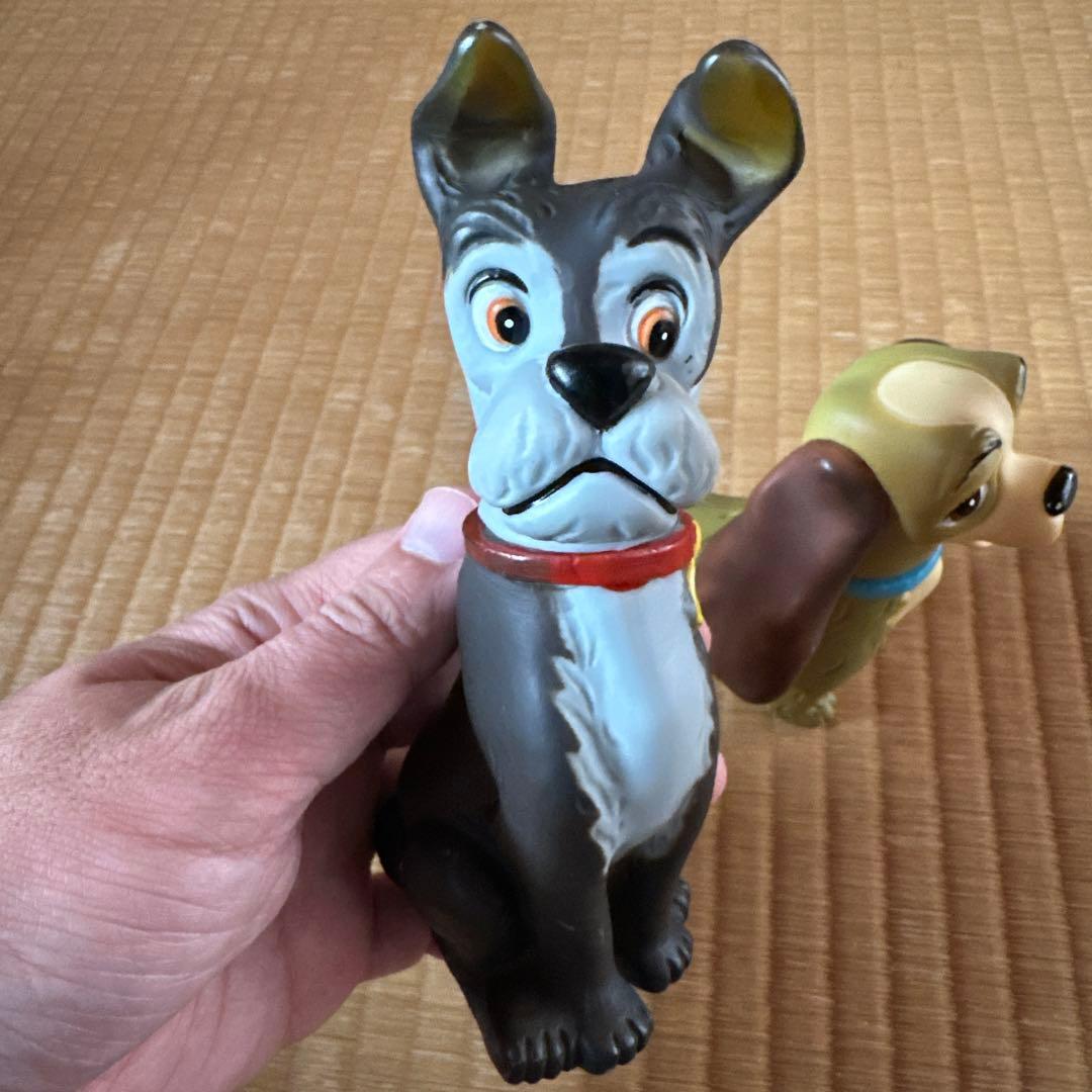 わんわん物語 スクイーク人形 ソフビ 笛入り ヴィンテージソフビ Disney