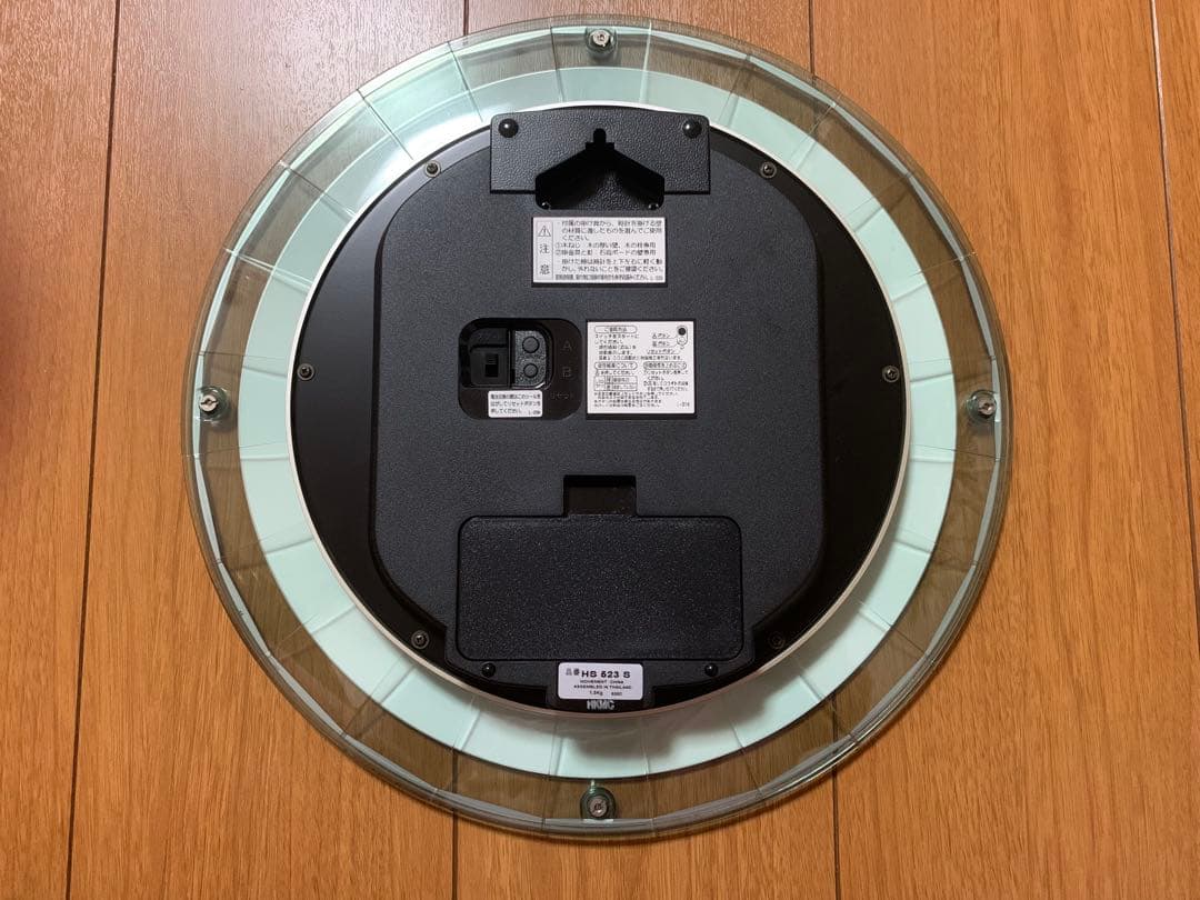 セイコー　エンブレム　掛け時計　電波時計　HS523S　エムブレム　グリーン